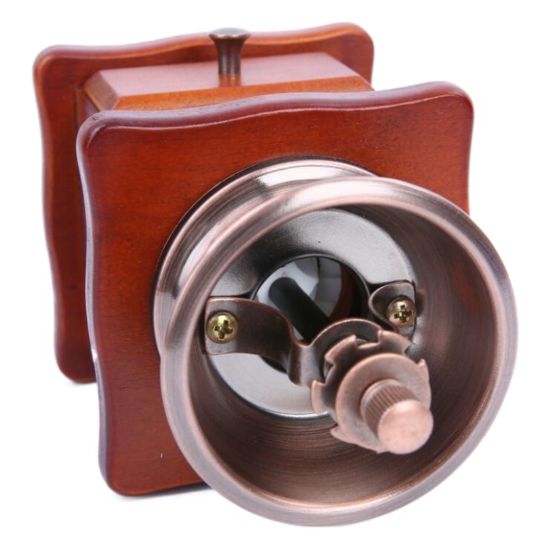 Small Hand Grinder Coffee Grinder Coffee Bean Grinder Manual Wooden Household Mill Italian Coffee Machine
