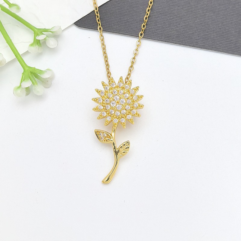 54*XL1992-92 rotating double layer sunflower cross chain