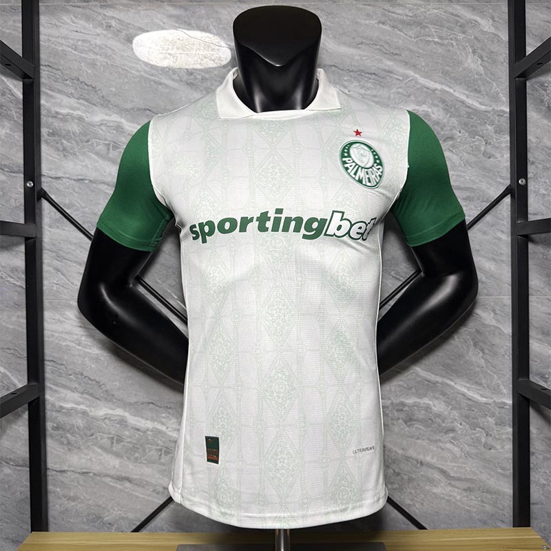 Camiseta de Fútbol del Palmeiras de Poliéster Personalizable y Manga Corta para Deportes