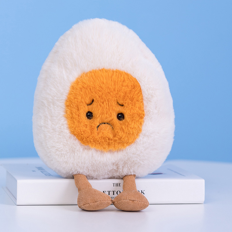 Huevo hervido muñeca juguete de peluche muñeca de huevo simulación muñeca pequeña muñeca de tela muñeca de bolsillo muñeca de espectáculo muñeca image 10