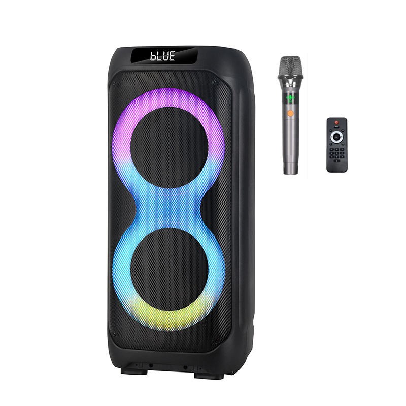 Un par de 10 pulgadas con micrófono inalámbrico 4500MAH Bluetooth estéreo de baile cuadrado al aire libre estéreo 1020