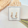 Earrings, trend fashionable accessory, Korean style, silver 925 sample, city style, wholesale