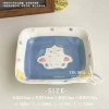 Fantasy Blue Unicorn-8.25 inch square plate