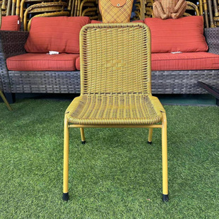 Rattan Chair, Rattan Backrest Chair, Household Children's Stool, Entrance Hall, Outdoor Elderly Household Imitation Balcony Chair, Outdoor Shoe Changing