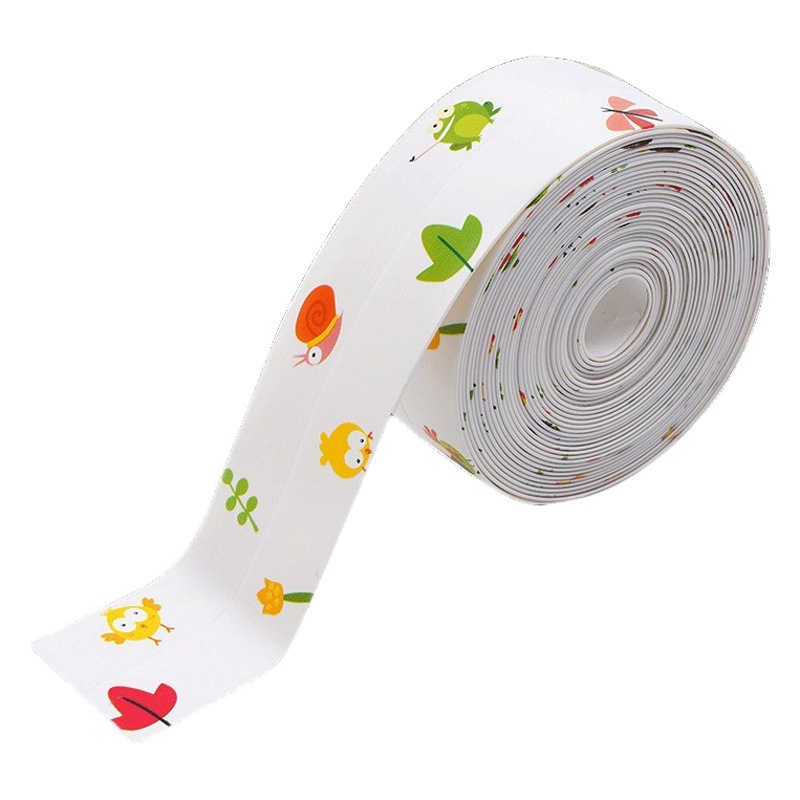 Tira de sellado de costura de cocina banco de cocina cinta a prueba de aceite tanque de piscina pegatinas a prueba de moho pegatinas de inodoro pegatinas de costura de belleza al por mayor