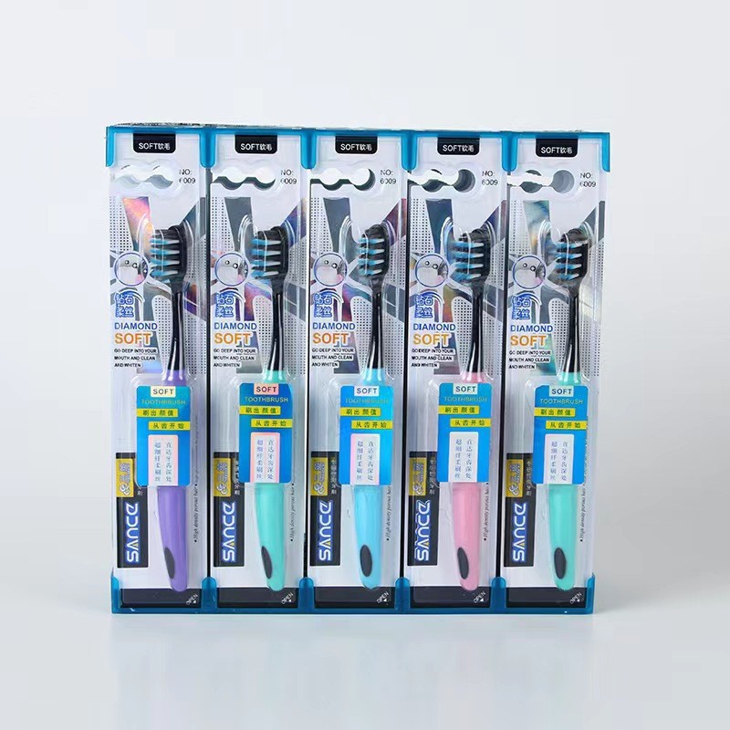 46 cepillo de dientes de cabello duro - 1 cepillo de dientes de cabello blando para hombres limpio espiral especial Yiwu productos al por mayor