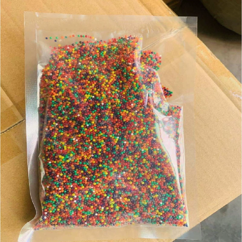 200 грамм водоудерживающих шариков 7-8 мм в пакетиках после поглощения пузырьков бомба, впитывающие шарики, абсорбирующие шарики, Хрустальная бомба океан ребенок