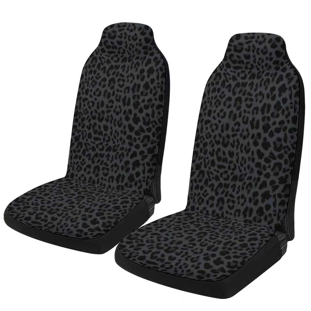 Cross-Border E-Commerce Black Leopard Print Universal Car Seat Cover, Popular in Europe and America, Temu, Mercado Libre, and Mexico