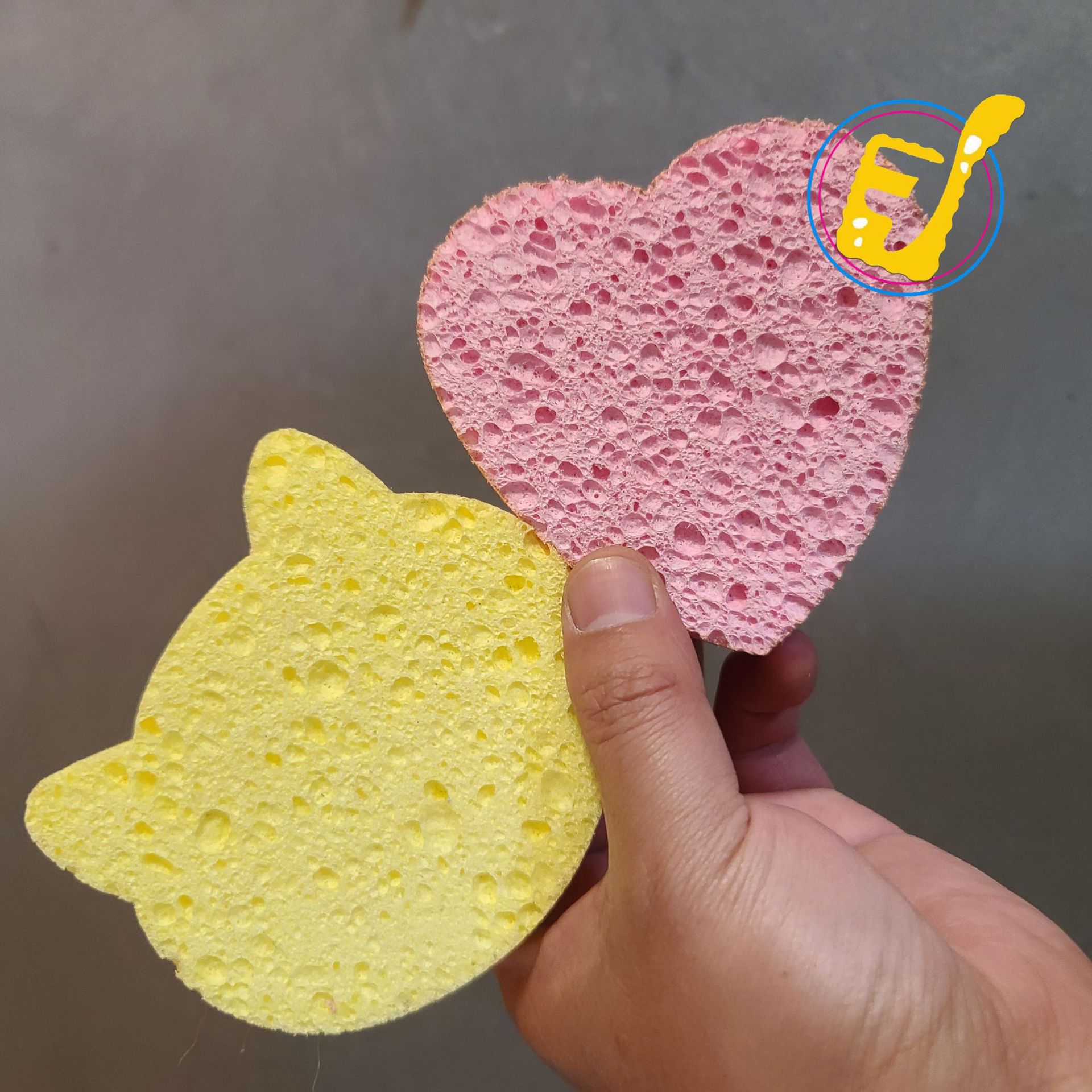 · Coconut Brown tisal estropajo compuesto de pulpa de madera de algodón cocina de doble cara limpieza eliminación de aceite cepillo olla lavavajillas esponja