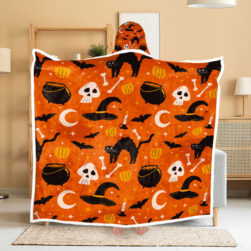 Cross-border wish capas multifuncionales de doble capa encapuchada doble capa de invierno engrosado lana calentamiento de flange camisa