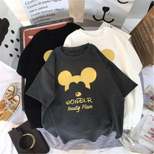 美式复古白色短袖t恤女春秋内搭大码夏季半袖体恤打底衫百搭上衣