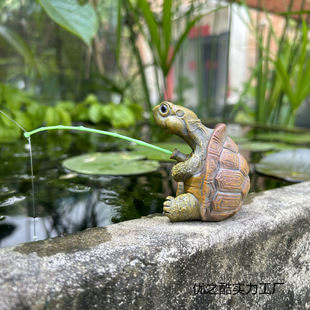 Turtle Fishing Tank Aquarium Decoration Creative Chinese Rockery Water Flow Device Fish Pond Courtyard Landscape Ornaments
