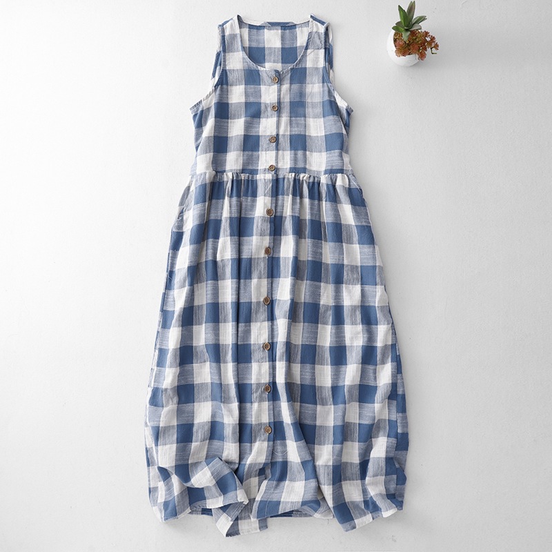 Fresh retro cute vest sleevless
