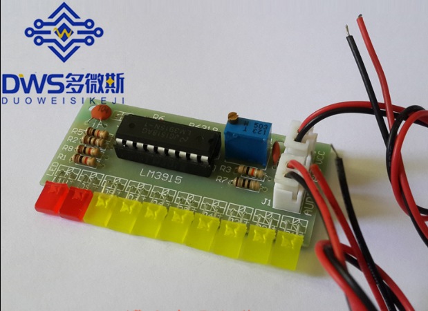 LM3915趣味10段音频电平指示器散件 lm3915音频电平指示套件