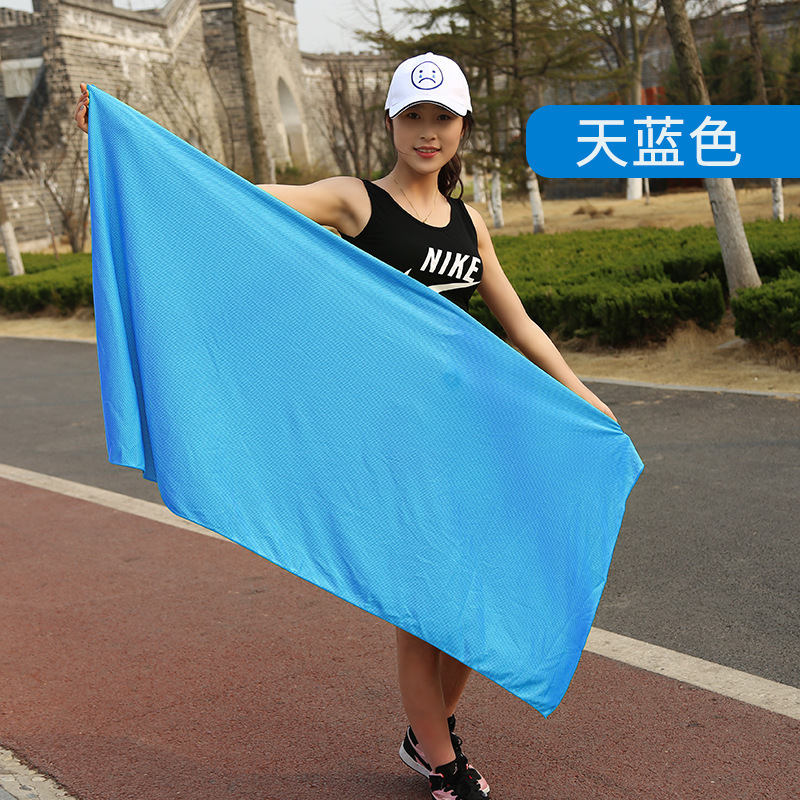 佳美天蓝大号尺寸冷感运动冰凉毛巾
