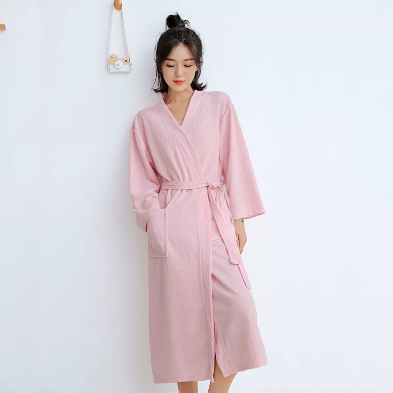 Long autumn thin bathrobe for beloved, summer pijama, plus size