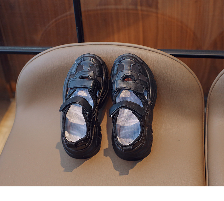 Sandales polyvalentes décontractées pour enfants, chaussures de sport ajourées et respirantes pour garçons et filles, version coréenne, printemps et automne_voghion.com