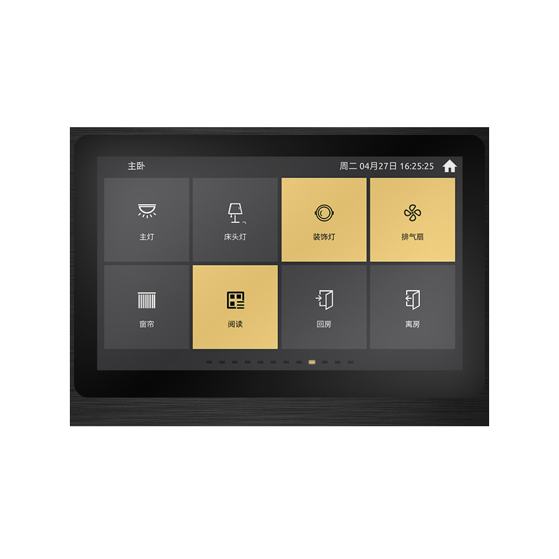 KNX智能控制系统10.1寸触摸屏支持开发开关面板