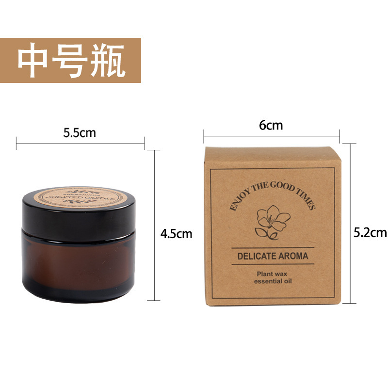 Cera de soja de comercio electrónico transfronterizo vela creativa frasco de vidrio aromático frasco de cera de incienso al por mayor protección ambiental