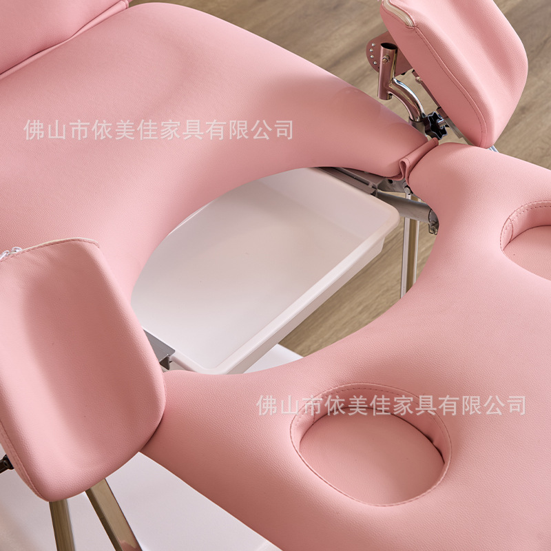 Cama de examen médico para mujeres, cama privada, cama de prueba de flujo, cama de diagnóstico multifuncional, cama de lavado de confinamiento de elevación