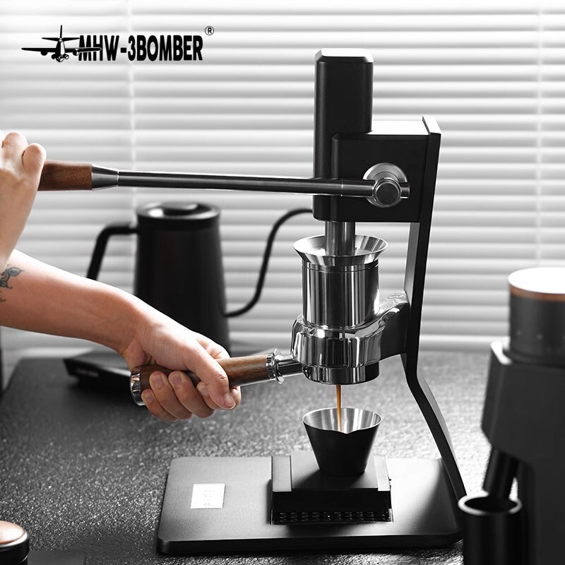 Bomber Hand-Pressed Coffee Machine Sonic S7 Manual Variable Pressure Lever Espresso Machine 58mm