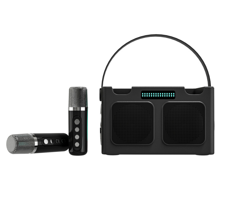 KD-203 bluetoothスピーカー家庭用無線k歌音響ダブルマイクマイク移動屋外歌唱家庭KVT|undefined