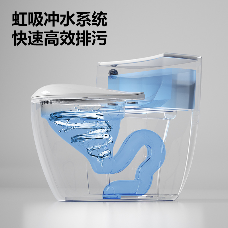 inodoro doméstico inodoro común tipo sifón tubería grande antiolor anti-splash silencioso caída lenta inodoro bombeo de agua