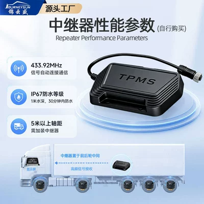 Tire pressure monitoring system – truck-specific TPMS tire pressure alarm