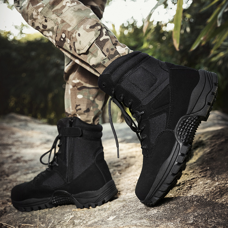 Botas de combate impermeables del ejército de EE.UU. Botas de entrenamiento impermeables paracaidistas Martin Botas de montaña al aire libre Botas tácticas de montar marrón