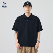 枫舍男装 /2025男士夏季新款宽松短袖POLO衫男士翻领薄款短T上衣