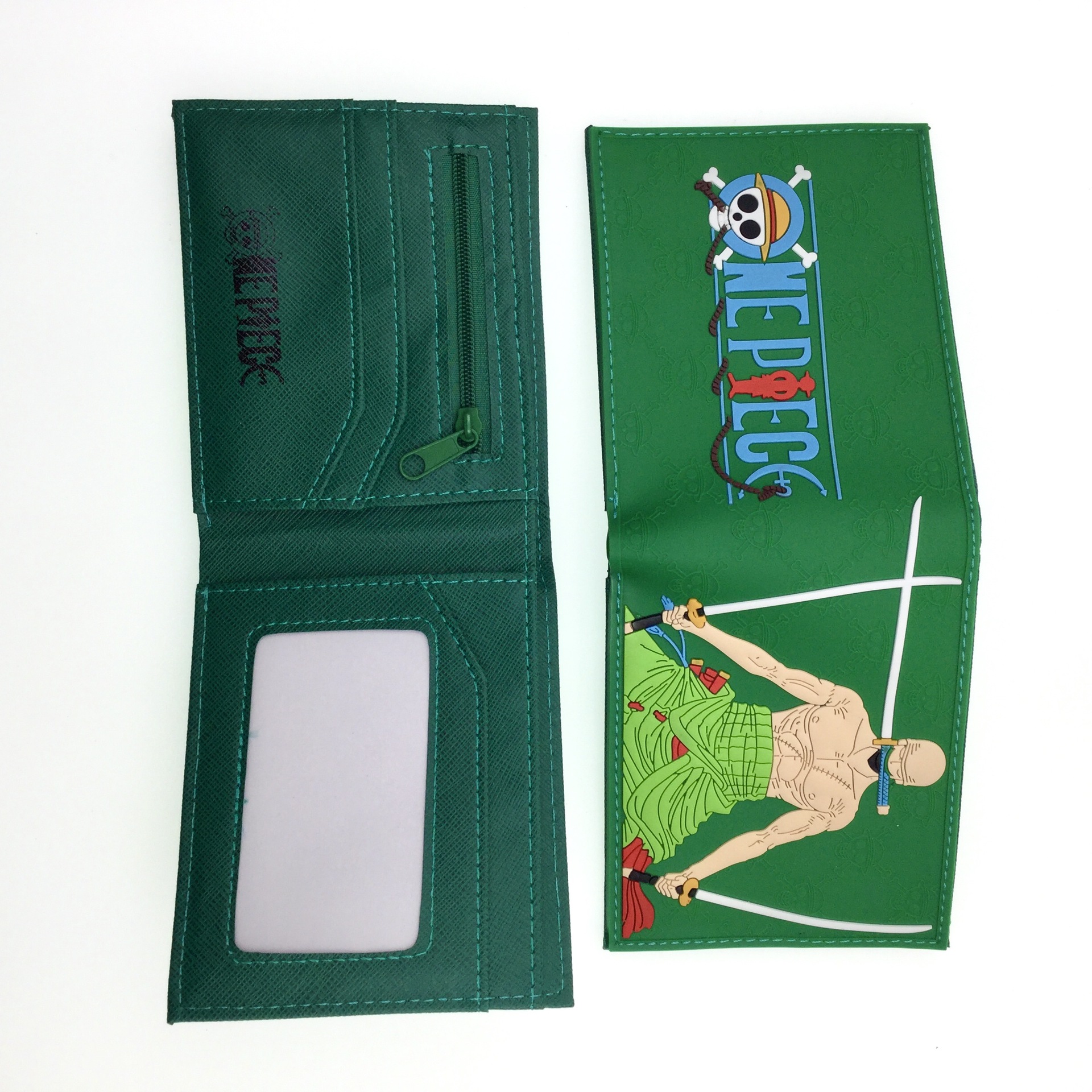 Monedero periférico One Piece One Piece Nikalufei Sauron Sanji estudiante dibujos animados hombres y mujeres tarjetero corto cartera