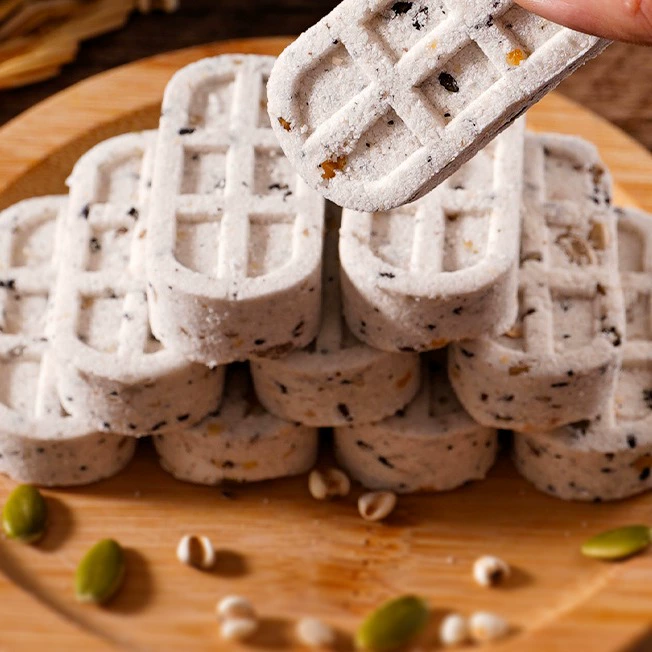 Орехи Fuling Bazhen Cake без присоски Черный кунжут Ям Утренний чай Традиционный торт Сердце закуски для пожилых людей и детей