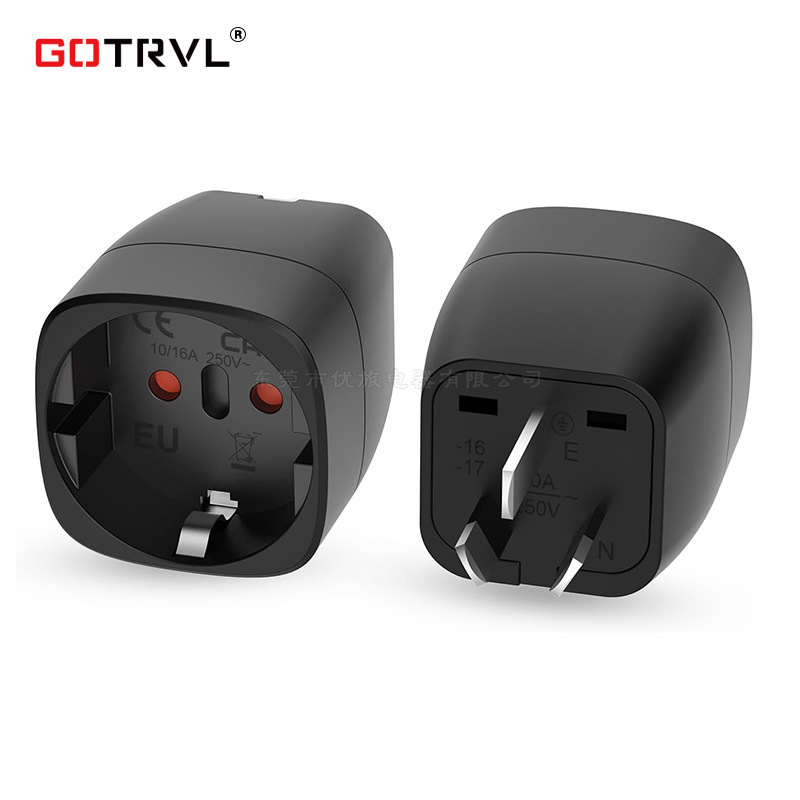 Cross-border New Australian Standard to European Standard Power Conversion Plug German European Standard Converter Australian Standard Three-pin Travel Plug