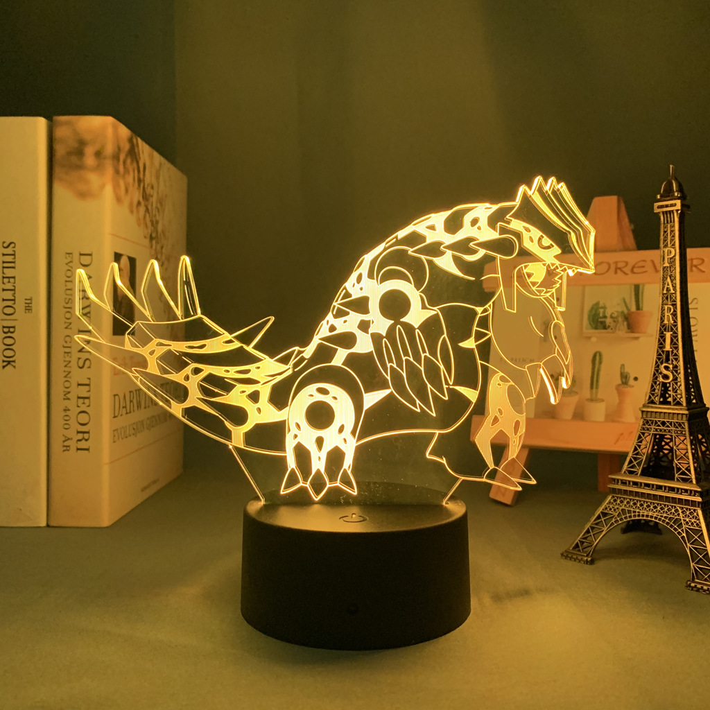 Baokemeng Pikachu 3D luz de la noche LED producto creativo mascota elfo regalo lámpara Mesa mágica bebé