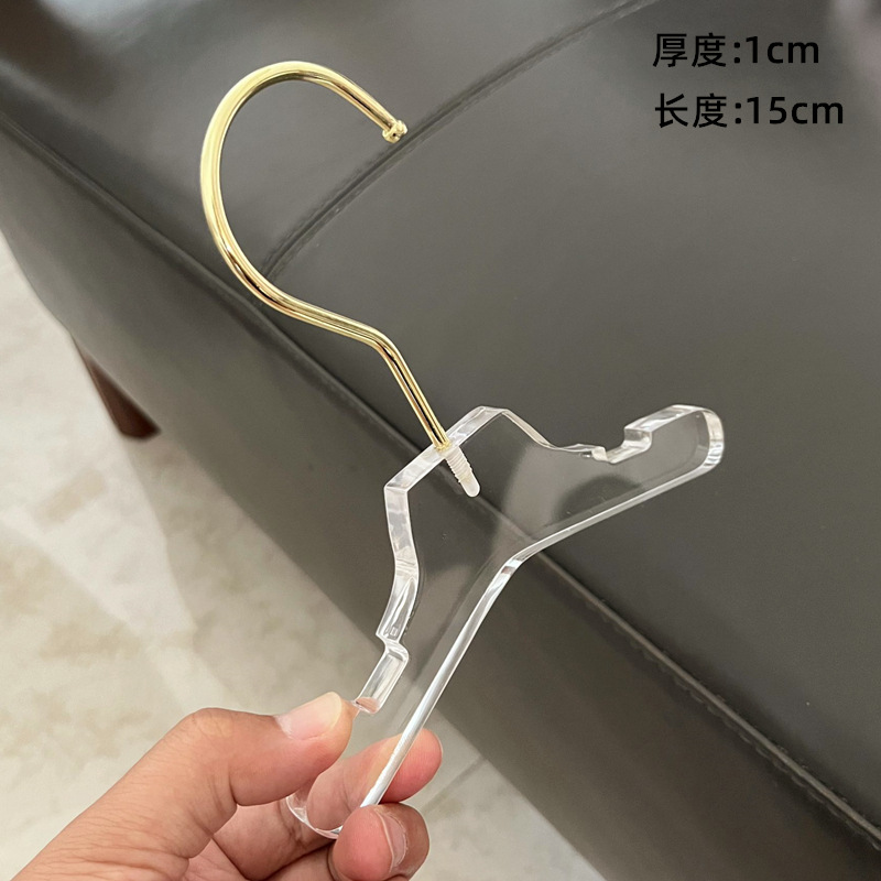 Acrílico transparente mascota percha perro gato mini tienda de mascotas dedicado niños bebé ropa de bebé percha