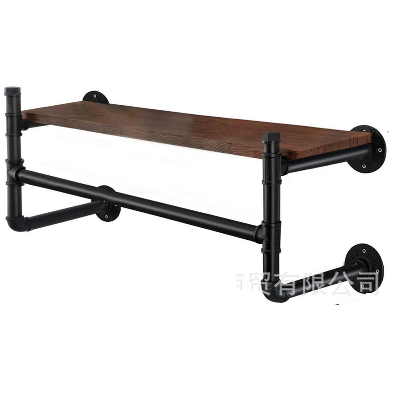 In stock supply 44-inch water pipe towel rack industrial style partition water pipe towel rack