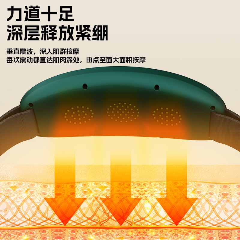 国境を越えたマッサージベルト家庭用揉腹器腹部マッサージ器振動温敷腹神器震え機|undefined