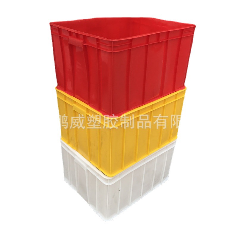 东莞寮步现货供应五金零配件周转箱 大号塑胶箱 车间周转胶盆