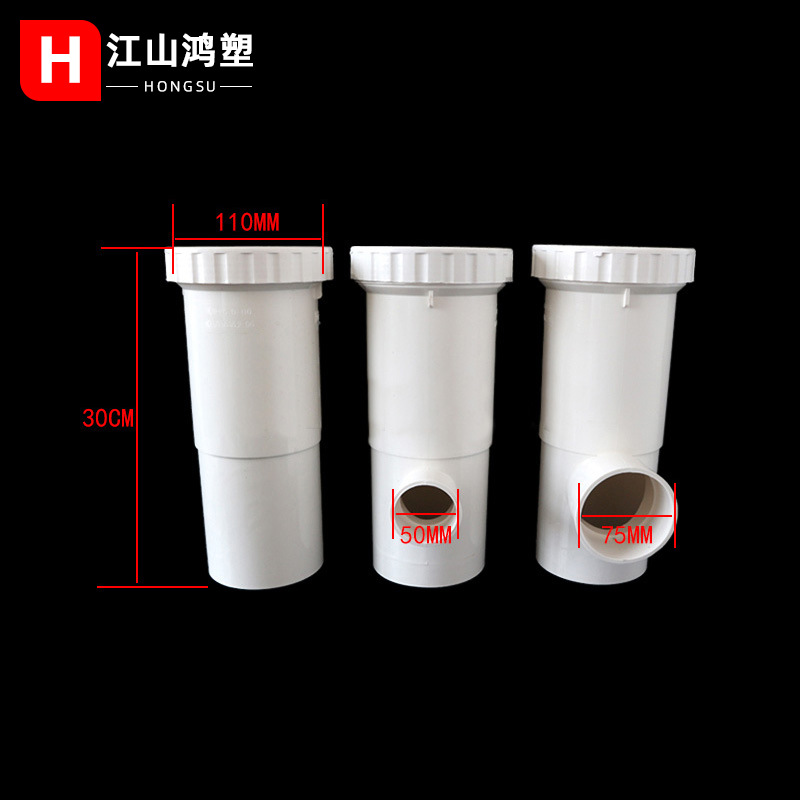 PVC Junta telescópica tee alargado necking Junta telescópica tee hilo reparación de emergencia tubo de drenaje necking accesorios de socket inferior