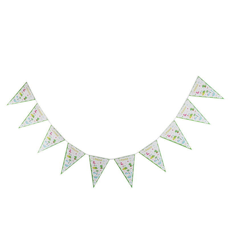 Triángulo bandera colección bebé cumpleaños fiesta decoración tire bandera colorido bandera cumpleaños tire flor cumpleaños diseño banner fuente de fábrica