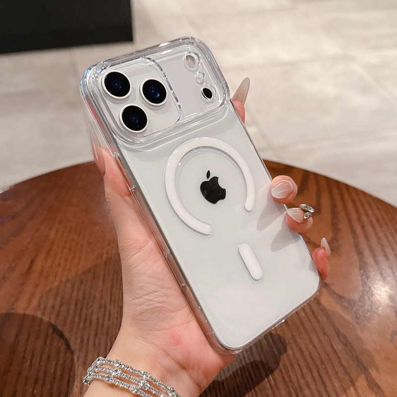 适用iPhone17PROMAX手机壳透明PC硬壳苹果17透磁吸全包防摔保护套|undefined