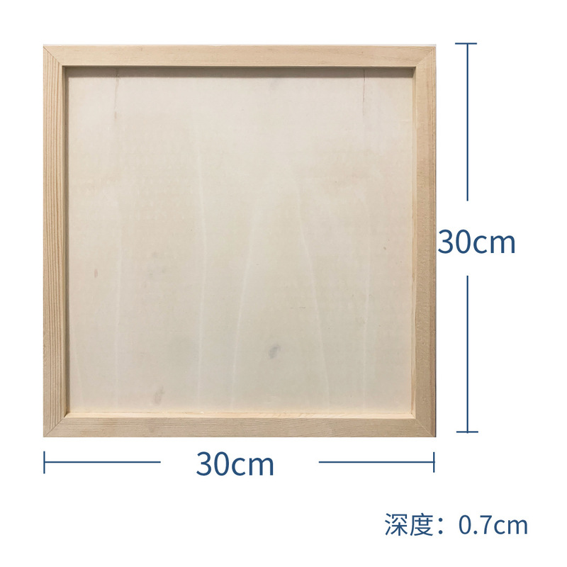 粘土額縁松材超軽量粘土無垢材子供 DIY 手作りクリエイティブカラー泥フォトフレームディスプレイフレーム|undefined