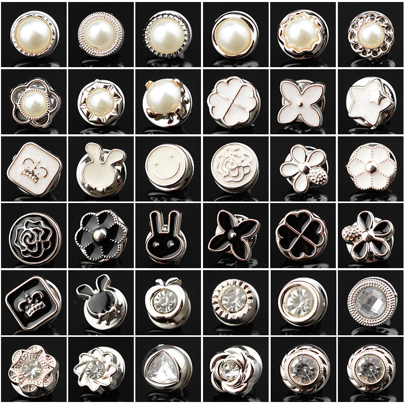 Anti-Exposure Buttons, Concealed Buttons, Removable Seam-Free Buttons, Pearl Buttons, Shirt Buttons, Decorative Buttons, Small Brooch Buttons Wholesale Anti-Exposure Buttons, Concealed Buttons, Removable Seam-Free Buttons, Pearl Buttons, Shirt Buttons, Decorative Buttons, Small Brooch Buttons Wholesale
