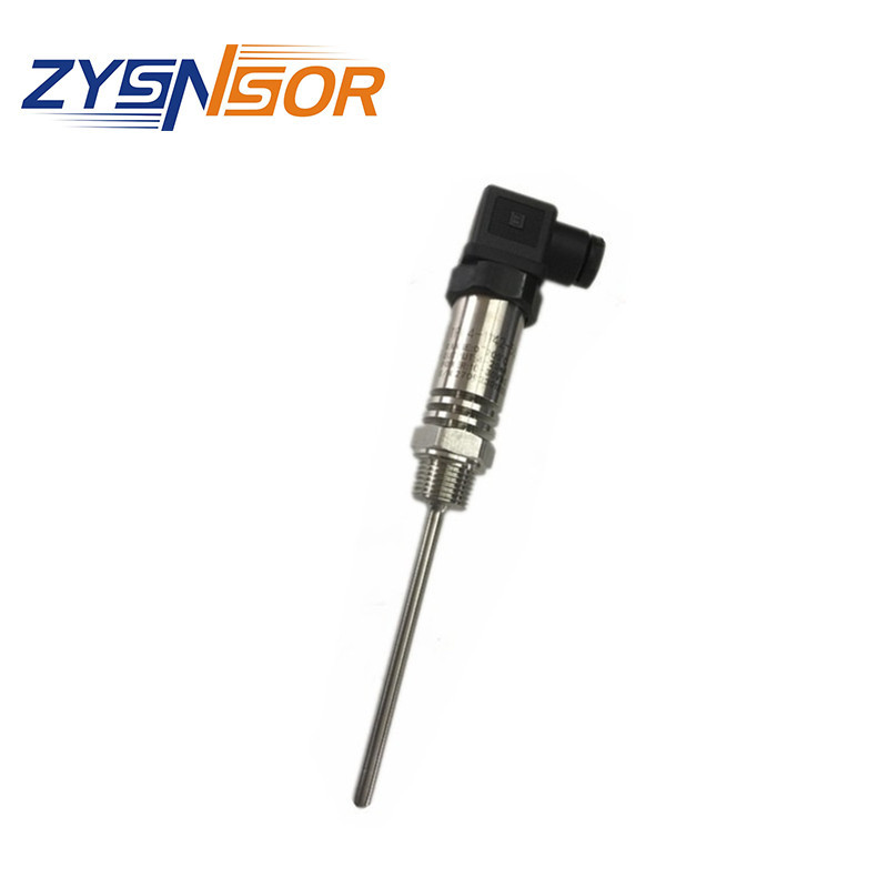 EYC管路型温度传感器0-200度 4-20MA 1/2外牙 管长100MM 带散热片