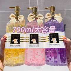 Fresh petal perfume shower gel 700ml large capacity wholesale long lasting fragrance 72 hours shower gel family pack