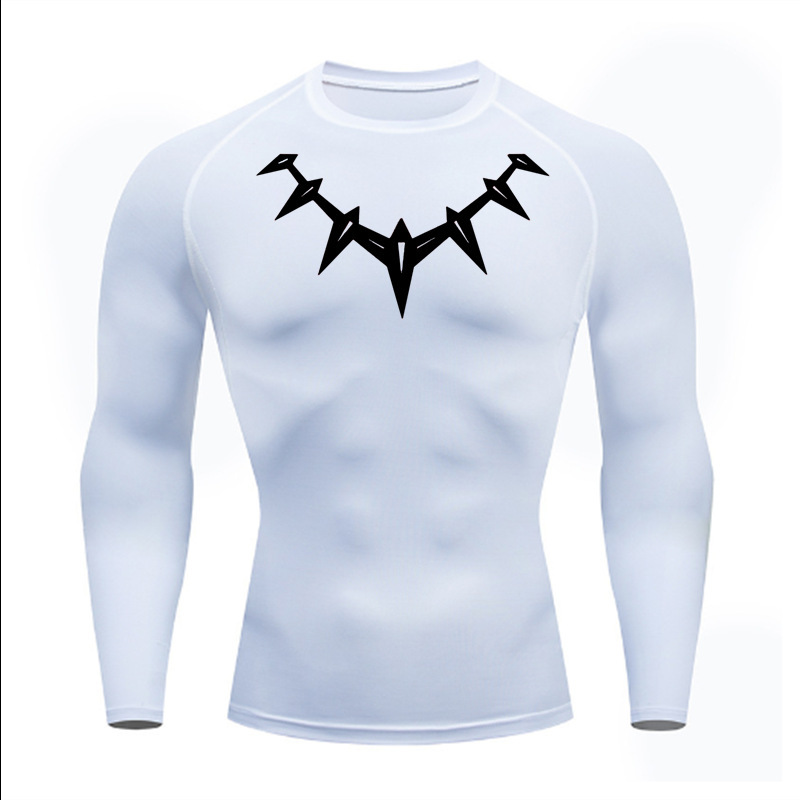 Black panther herr träningströja fitness andas och elastisk_voghion.com