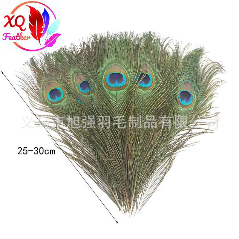 Spot wholesale 25-130cm peacock feathers spot big eyes Peacock hair diy handmade jewelry headdress decoration