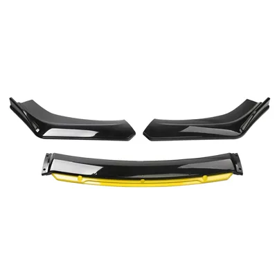 Anti-Collision Corner Protector Front Bumper, Other Car Modifications - blackyellow-tongue-set