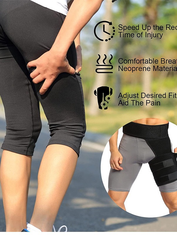 Protector de Muslo Deportivo de Caucho con Protección Anti-tirones para Deportes y Fitness image 5