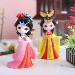 New Style National Trend Blind Box Ancient Style Four Great Beauties Resin Handmade Figurine Doll Living Room Bedroom Decor